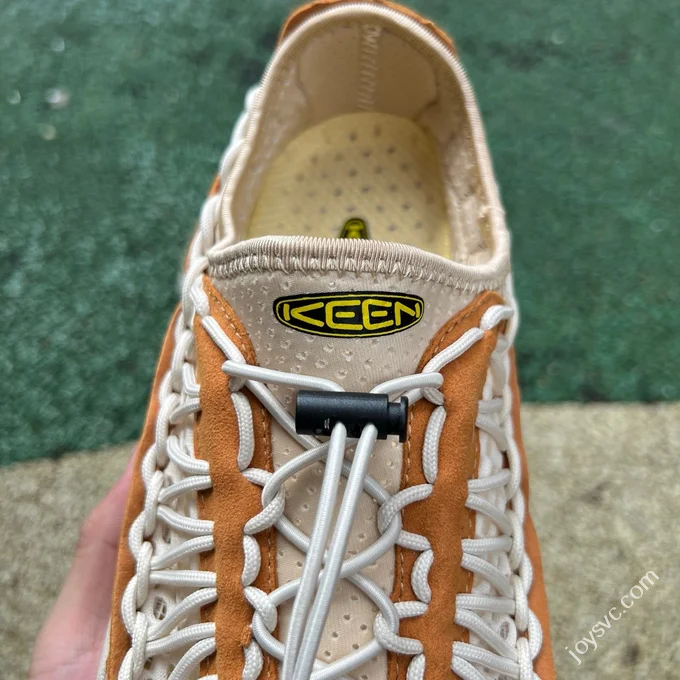 KEEN Woven White Orange Shoes