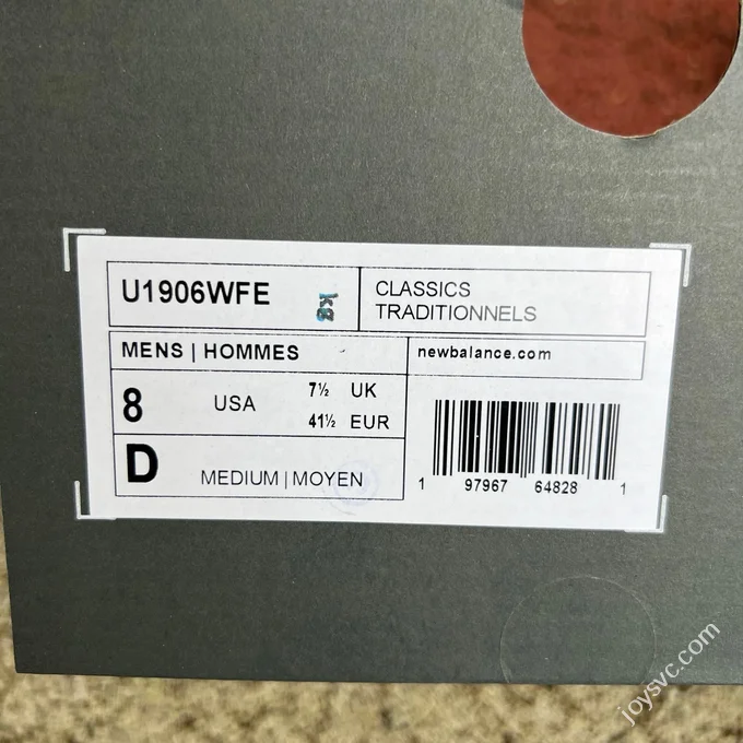 NB1906WFE Grey 3M Sneakers