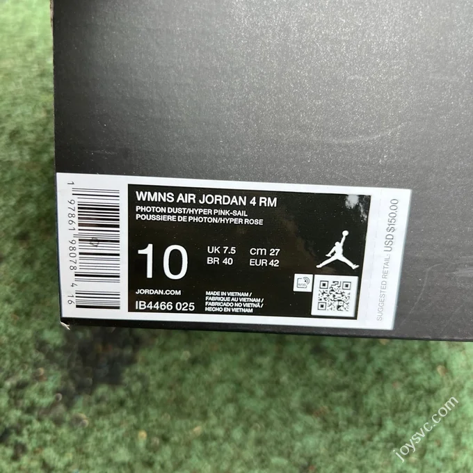 AJ4 Low White Grey Blue Pink Sneakers WMNS IB4466-025