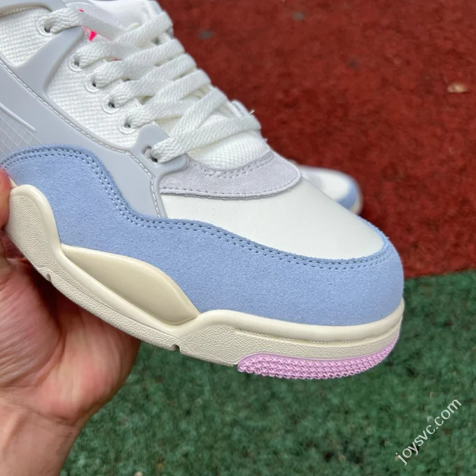 AJ4 Low White Grey Blue Pink Sneakers WMNS IB4466-025