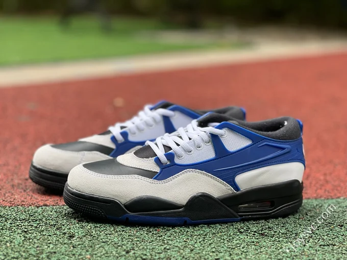 AJ4 Low White Blue Black Sneakers FQ7939-140