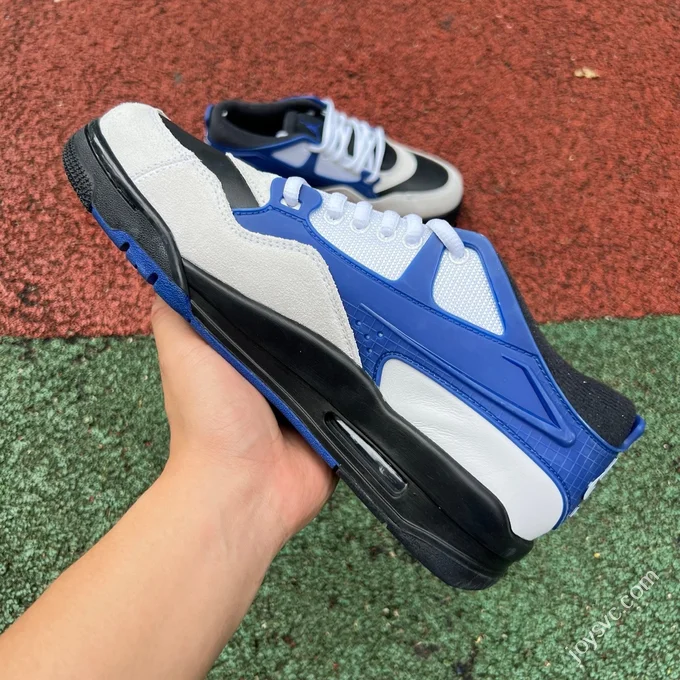 AJ4 Low White Blue Black Sneakers FQ7939-140