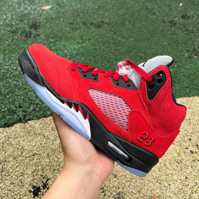 HC Pure Original AJ5 Raging Bull Red Sneakers DC0587-600