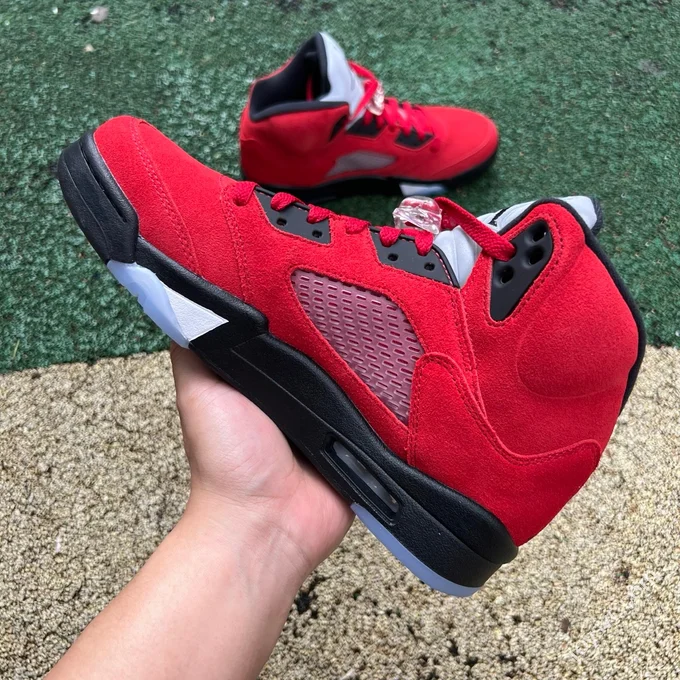 HC Pure Original AJ5 Raging Bull Red Sneakers DC0587-600
