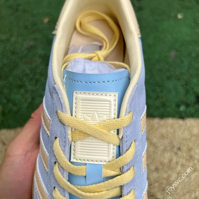 S2 Pure Original Adidas Originals Gazelle Off-White Blue Sneakers JR8029