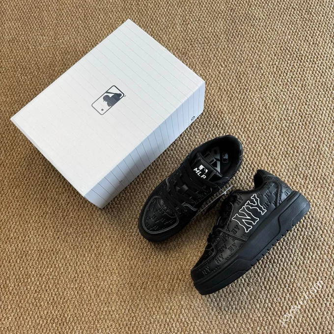 MLB Chunky Liner College Style Platform Sneakers Black 3ASXE015N (GP009)