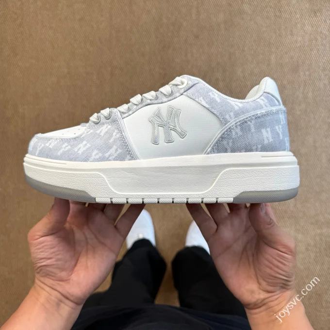 MLB Chunky Liner College Style Platform Sneakers Denim Grey 3ASXS015N (50GRS)
