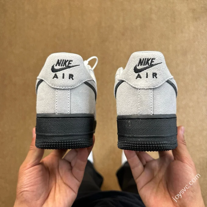 3A Pure Original Air Force 1 AF1 Grey Black Suede Sneakers HQ1966-001
