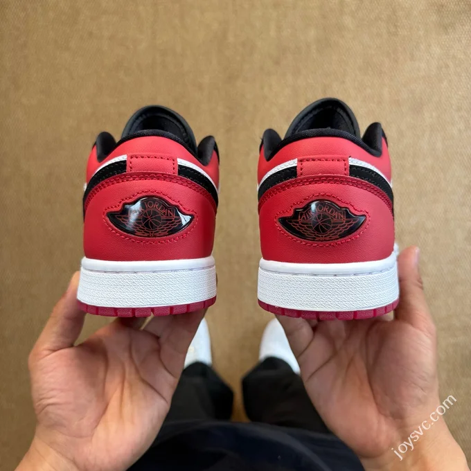 DT Pure Original AJ1 Low Black Red Toe Sneakers IB8971-106