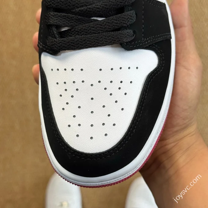 DT Pure Original AJ1 Low Black Red Toe Sneakers IB8971-106