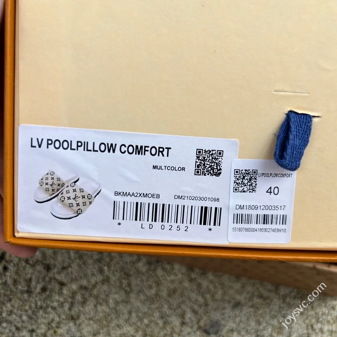 LV LOUIS VUITTON Miami Textile One-Strap Slides Beige