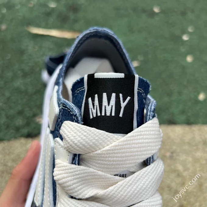MMY x AKT White Blue Sneakers Maison Mihara Yasuhiro x AMIRI Skel-Top Low