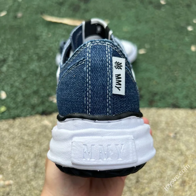 MMY x AKT White Blue Sneakers Maison Mihara Yasuhiro x AMIRI Skel-Top Low