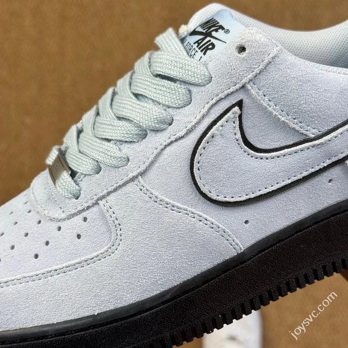 3A Pure Original Air Force 1 AF1 Light Blue Suede Sneakers HQ1966-400