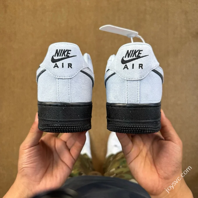 3A Pure Original Air Force 1 AF1 Light Blue Suede Sneakers HQ1966-400