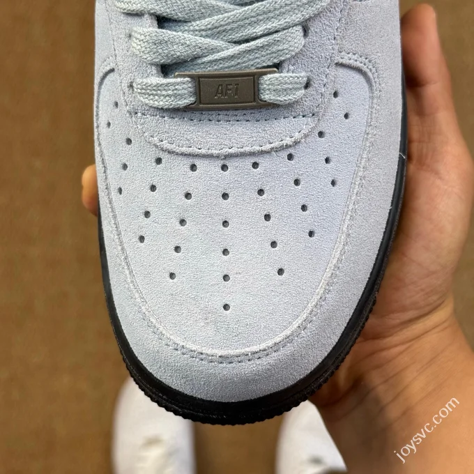 3A Pure Original Air Force 1 AF1 Light Blue Suede Sneakers HQ1966-400