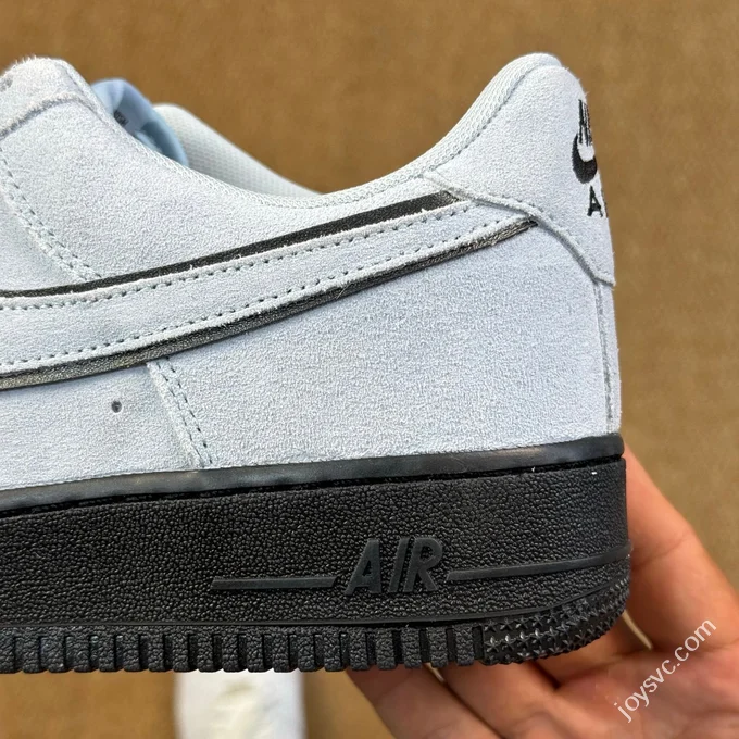 3A Pure Original Air Force 1 AF1 Light Blue Suede Sneakers HQ1966-400