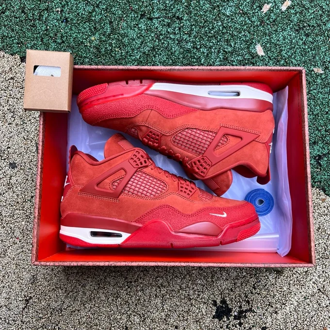 GX Pure Original AJ4 Red Brick Orange Brown Low Retro Basketball Shoes HF4340-800