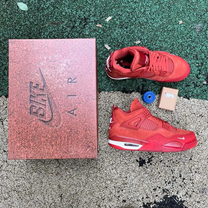 GX Pure Original AJ4 Red Brick Orange Brown Low Retro Basketball Shoes HF4340-800