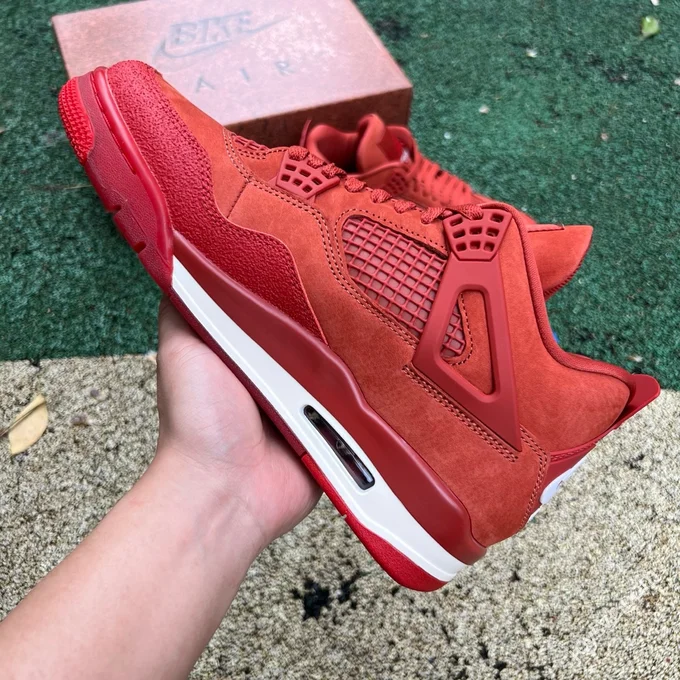 GX Pure Original AJ4 Red Brick Orange Brown Low Retro Basketball Shoes HF4340-800