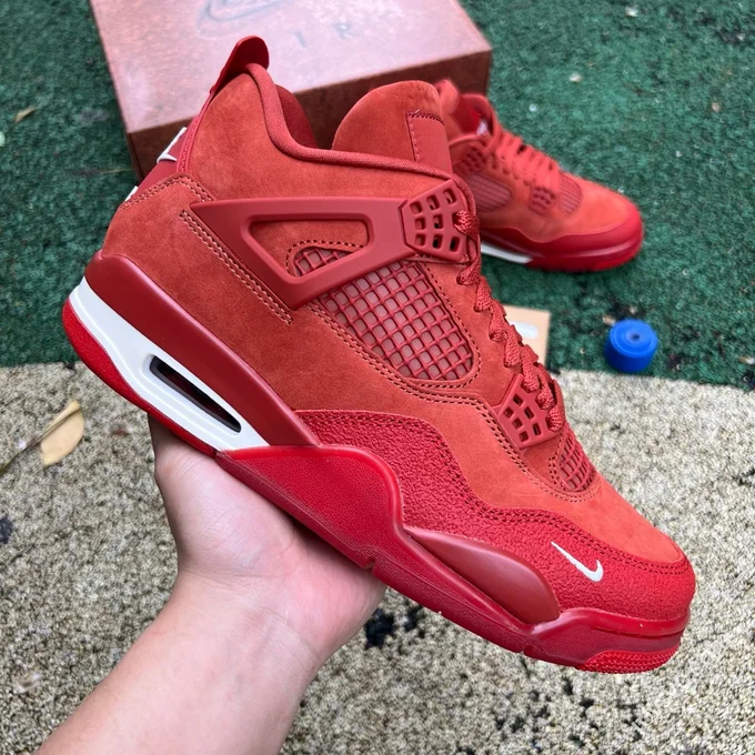 GX Pure Original AJ4 Red Brick Orange Brown Low Retro Basketball Shoes HF4340-800