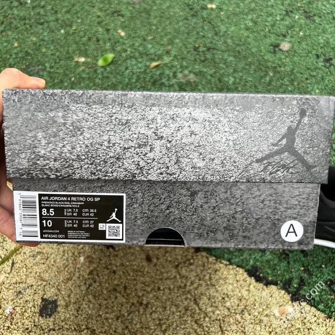 Pure Original AJ4 Black Brick Nigel Sylvester Collaboration HF4340-001