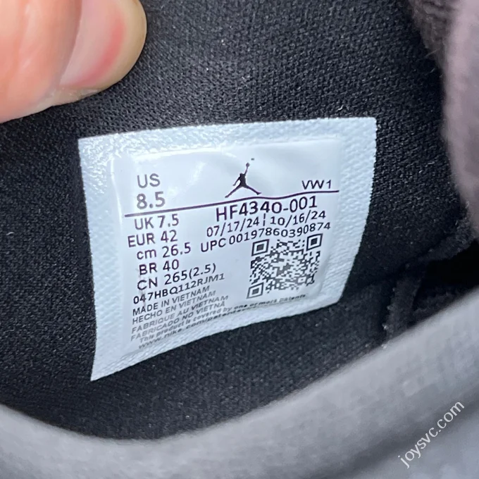 Pure Original AJ4 Black Brick Nigel Sylvester Collaboration HF4340-001