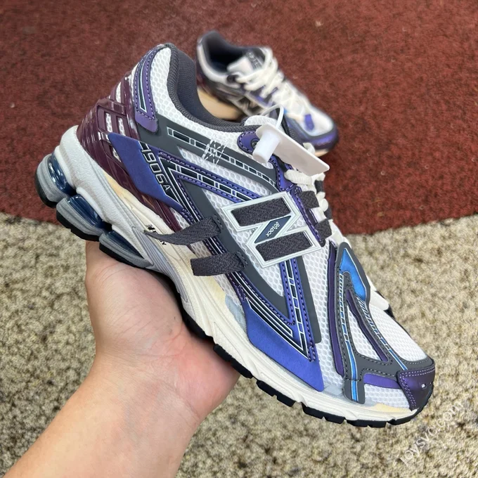 NB1906ANB White Purple Red Sneakers