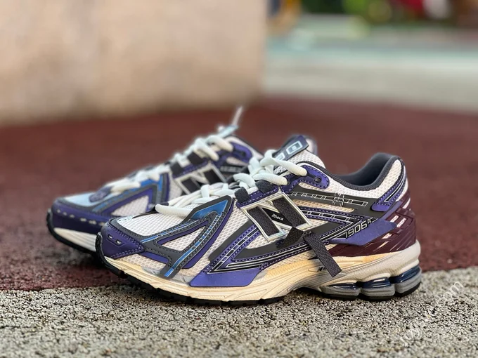 NB1906ANB White Purple Red Sneakers