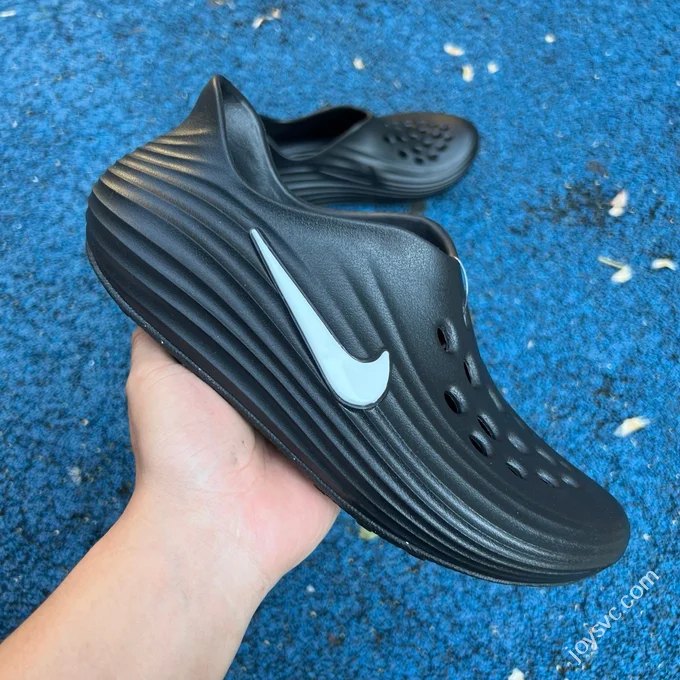 Nike ReactX Rejuven8 Clogs Black White Green Strike HV5060-003