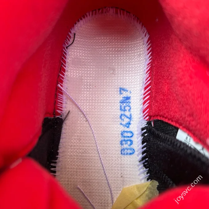 AJ5 White Red Fire Red Black Tongue Sneakers HQ7978-101