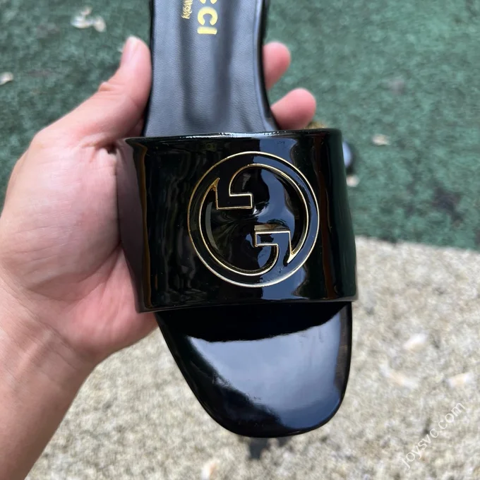 GUCCI Nojum One-Strap Slides Women's Black