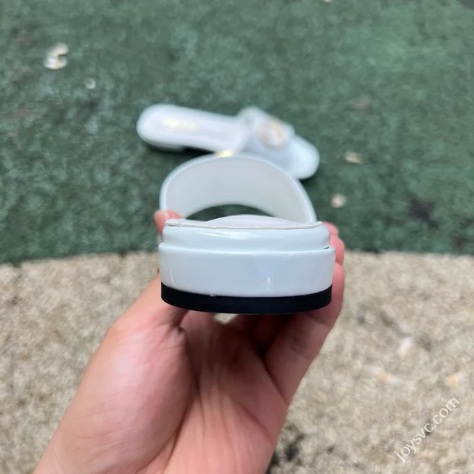 GUCCI Nojum One-Strap Slides Women's White