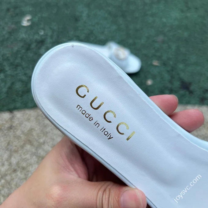 GUCCI Nojum One-Strap Slides Women's White