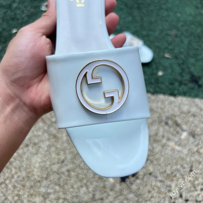 GUCCI Nojum One-Strap Slides Women's White