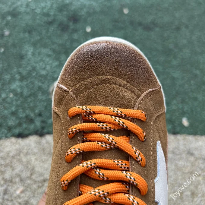 Golden Goose True-Star Leather Star Patch Tobacco Color Sneakers