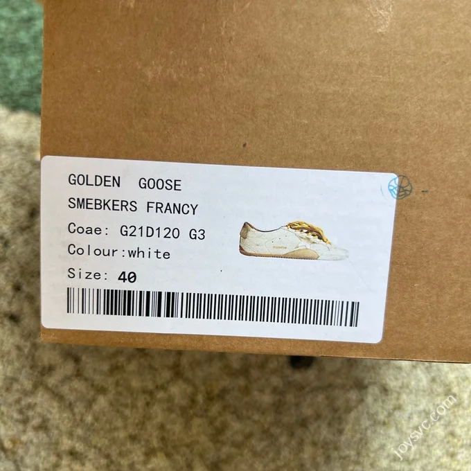 Golden Goose True-Star Star Patch Off-White Brown Sneakers