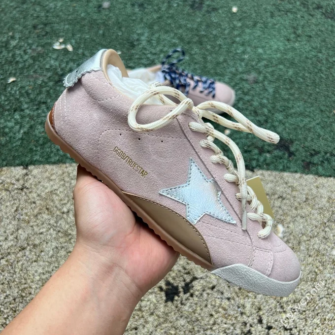 Golden Goose True-Star Star Patch Off-White Pink Sneakers