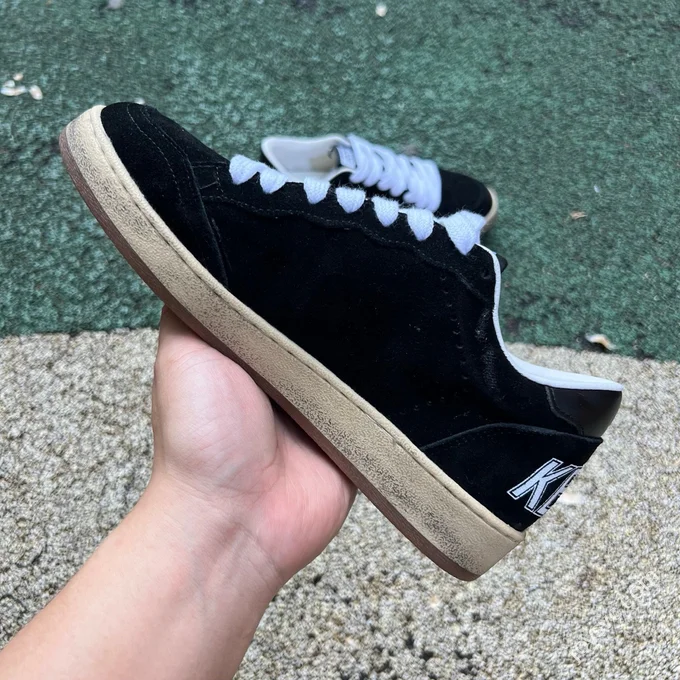 Golden Goose Ball Star Suede Black White Sneakers