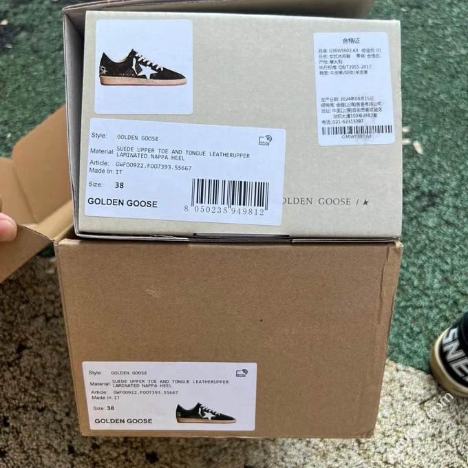 Golden Goose Ball Star Suede Black White Sneakers