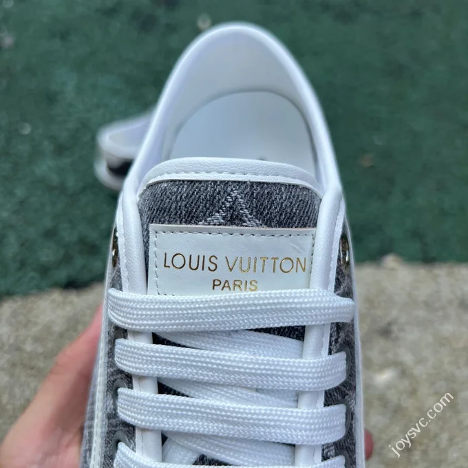 LV White Grey Biscuit Shoes Canvas Shoes LOUIS VUITTON Lagoon Sneaker 25SS