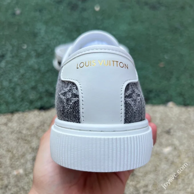 LV White Grey Biscuit Shoes Canvas Shoes LOUIS VUITTON Lagoon Sneaker 25SS