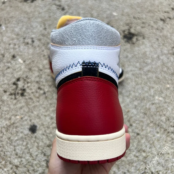 RN Pure Original AJ1 Union Patchwork Black Red BV1300-106