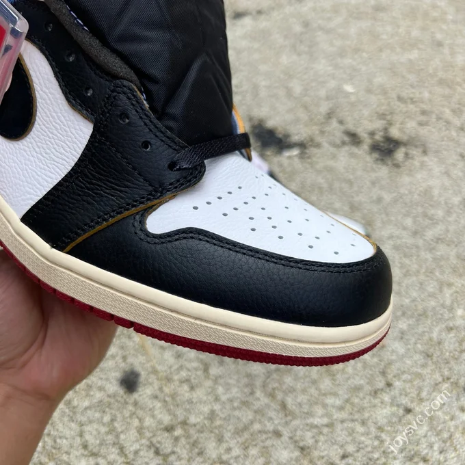 RN Pure Original AJ1 Union Patchwork Black Red BV1300-106