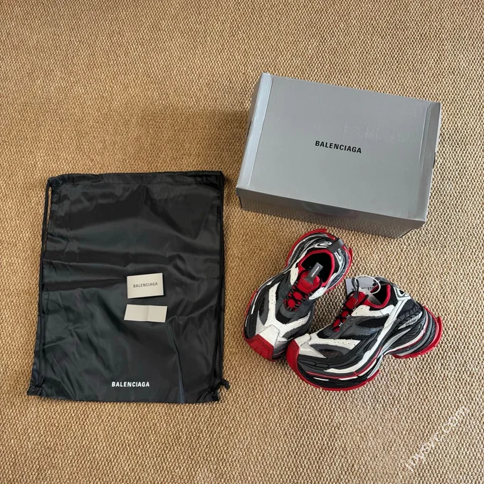 GT Version Balenciaga 17th Generation Black Red Platform Dad Shoes 16cm