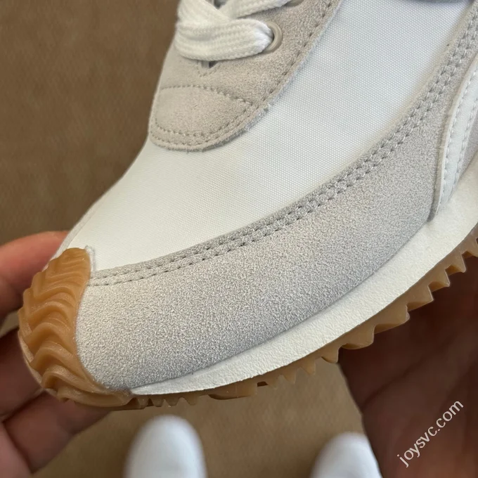 LOEWE Flow Runner High Top Training Shoes White Gum Sole