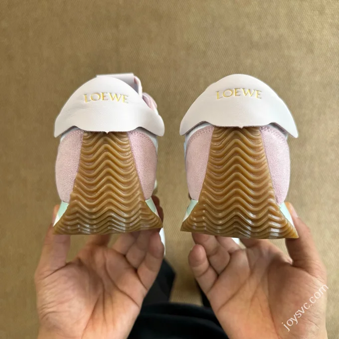 LOEWE Flow Runner High Top Training Shoes Light Pink