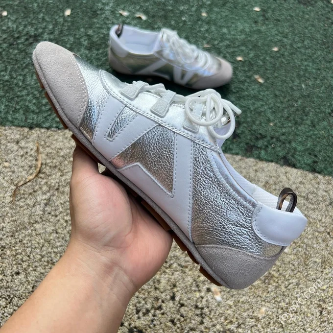 LV Sneakerina Trainer Ballet Shoes Silver