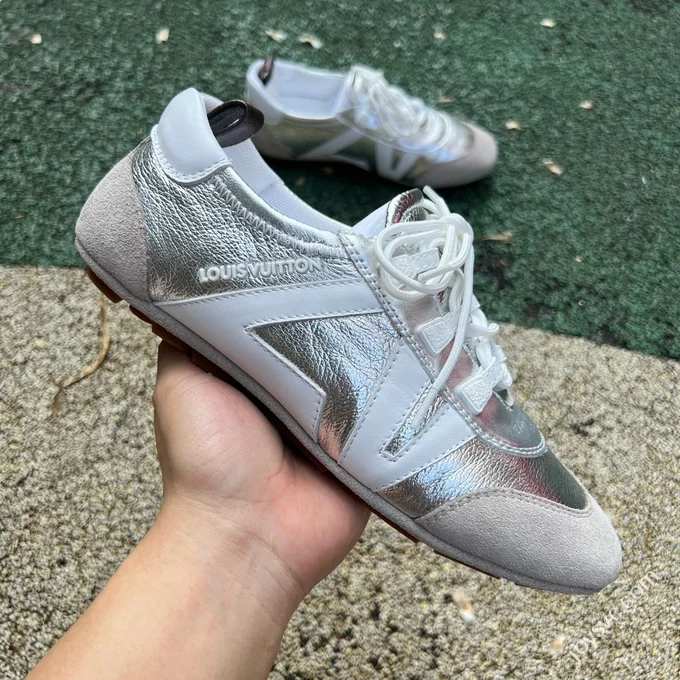 LV Sneakerina Trainer Ballet Shoes Silver