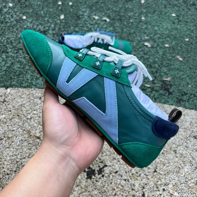 LV Sneakerina Trainer Ballet Shoes Green